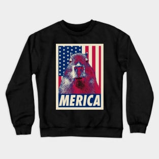 Capybara Merica 4th Of July Crewneck Sweatshirt